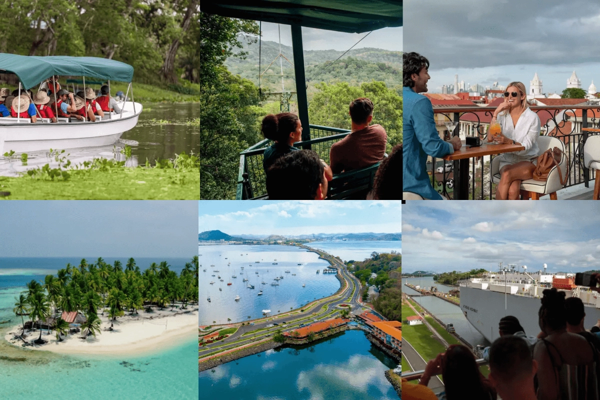 Incluye alojamiento, desayunos según programa, vuelos internos Ciudad de Panamá – Bocas del Toro – Ciudad de Panamá, City Tour con entradas, Full Day San Blas, excursiones en Bocas del Toro y traslados indicados en el itinerario.